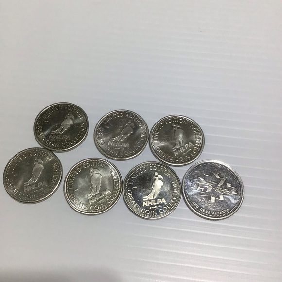 Hockey Greats coin collection 1996 NHLPA &1995 World Jr Championship Ltd Edition - Picture 1 of 9